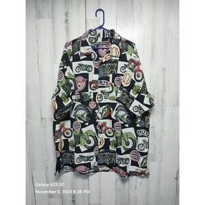 Box Office Island Motorcycle Heaven or Hell Men's Shirt Size 3XT